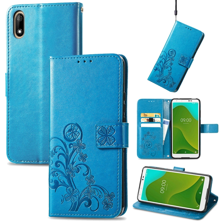 Four-leaf Clasp Embossed Buckle Mobile Phone Protection Leather Case with Lanyard & Card Slot & Wallet & Bracket Function, For Xiaomi Redmi K40 Gaming /Poco F3 GT, For OnePlus 9R, For Doogee X96 Pro, For  Doogee X96 Pro, For Wiko Jerry 4