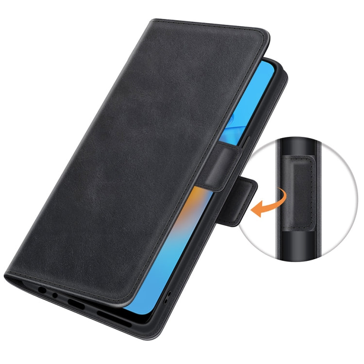 For OPPO F19 / A74 4G Dual-side Magnetic Buckle Horizontal Flip Leather Case with Holder & Card Slots & Wallet