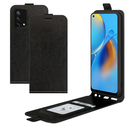 For OPPO F19 / A74 4G R64 Texture Single Vertical Flip Leather Protective Case with Card Slots & Photo Frame, For OPPO F19 / A74 4G