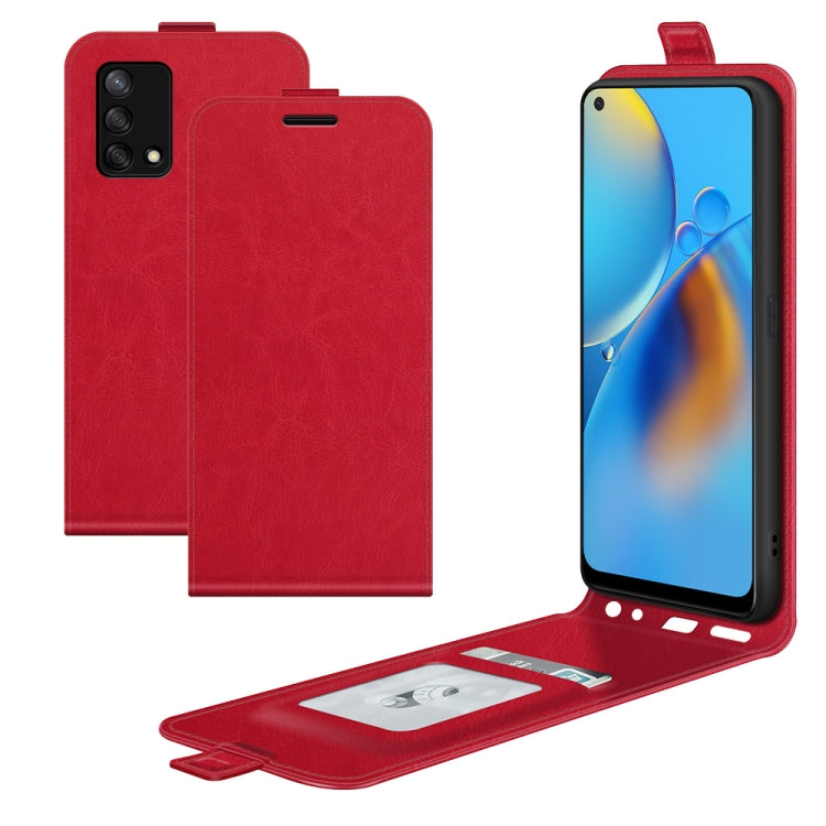 For OPPO F19 / A74 4G R64 Texture Single Vertical Flip Leather Protective Case with Card Slots & Photo Frame, For OPPO F19 / A74 4G