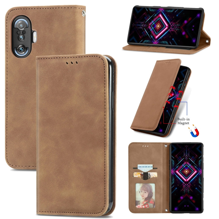 Retro Skin Feel Business Magnetic Horizontal Flip Leather Case with Holder & Card Slots & Wallet & Photo Frame, For Xiaomi Redmi K40 Gaming, For Xiaomi Redmi Note 10 JE, For Xiaomi Redmi Note 10 Pro 5G, For Huawei P50 Pro
