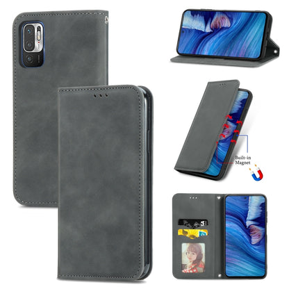 Retro Skin Feel Business Magnetic Horizontal Flip Leather Case with Holder & Card Slots & Wallet & Photo Frame, For Xiaomi Redmi K40 Gaming, For Xiaomi Redmi Note 10 JE, For Xiaomi Redmi Note 10 Pro 5G, For Huawei P50 Pro