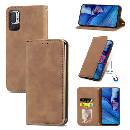 Retro Skin Feel Business Magnetic Horizontal Flip Leather Case with Holder & Card Slots & Wallet & Photo Frame, For Xiaomi Redmi K40 Gaming, For Xiaomi Redmi Note 10 JE, For Xiaomi Redmi Note 10 Pro 5G, For Huawei P50 Pro