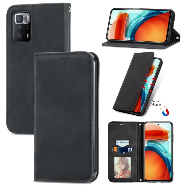 Retro Skin Feel Business Magnetic Horizontal Flip Leather Case with Holder & Card Slots & Wallet & Photo Frame, For Xiaomi Redmi K40 Gaming, For Xiaomi Redmi Note 10 JE, For Xiaomi Redmi Note 10 Pro 5G, For Huawei P50 Pro