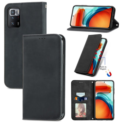 Retro Skin Feel Business Magnetic Horizontal Flip Leather Case with Holder & Card Slots & Wallet & Photo Frame, For Xiaomi Redmi K40 Gaming, For Xiaomi Redmi Note 10 JE, For Xiaomi Redmi Note 10 Pro 5G, For Huawei P50 Pro