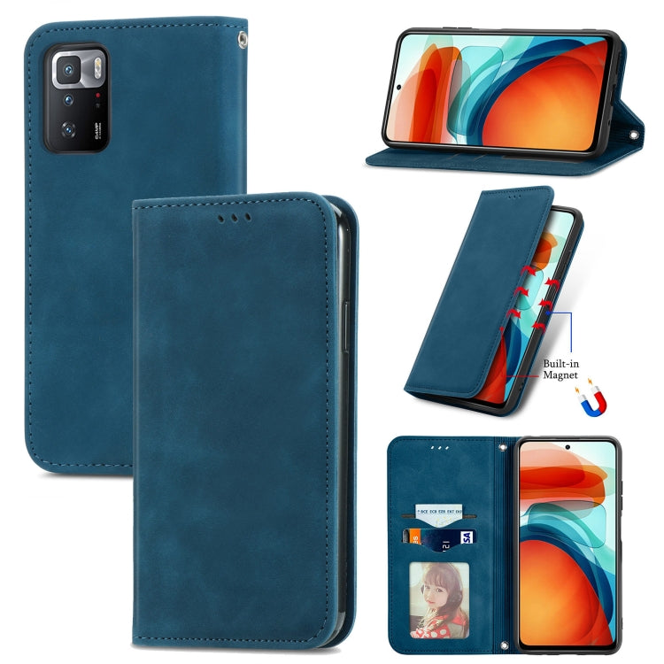 Retro Skin Feel Business Magnetic Horizontal Flip Leather Case with Holder & Card Slots & Wallet & Photo Frame, For Xiaomi Redmi K40 Gaming, For Xiaomi Redmi Note 10 JE, For Xiaomi Redmi Note 10 Pro 5G, For Huawei P50 Pro