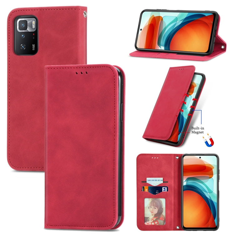 Retro Skin Feel Business Magnetic Horizontal Flip Leather Case with Holder & Card Slots & Wallet & Photo Frame, For Xiaomi Redmi K40 Gaming, For Xiaomi Redmi Note 10 JE, For Xiaomi Redmi Note 10 Pro 5G, For Huawei P50 Pro
