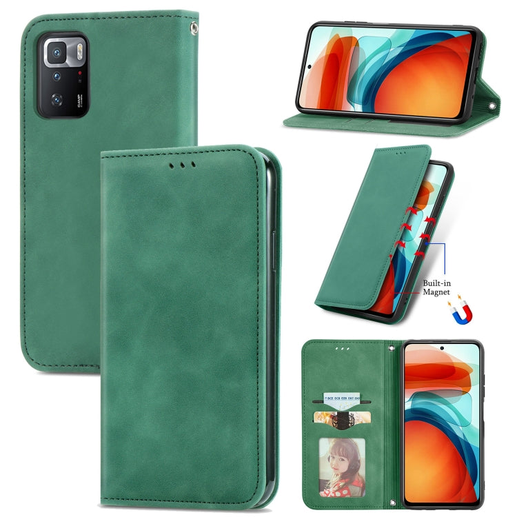 Retro Skin Feel Business Magnetic Horizontal Flip Leather Case with Holder & Card Slots & Wallet & Photo Frame, For Xiaomi Redmi K40 Gaming, For Xiaomi Redmi Note 10 JE, For Xiaomi Redmi Note 10 Pro 5G, For Huawei P50 Pro