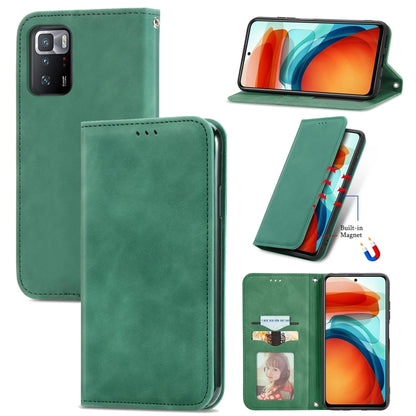 Retro Skin Feel Business Magnetic Horizontal Flip Leather Case with Holder & Card Slots & Wallet & Photo Frame, For Xiaomi Redmi K40 Gaming, For Xiaomi Redmi Note 10 JE, For Xiaomi Redmi Note 10 Pro 5G, For Huawei P50 Pro