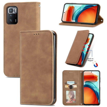 Retro Skin Feel Business Magnetic Horizontal Flip Leather Case with Holder & Card Slots & Wallet & Photo Frame, For Xiaomi Redmi K40 Gaming, For Xiaomi Redmi Note 10 JE, For Xiaomi Redmi Note 10 Pro 5G, For Huawei P50 Pro