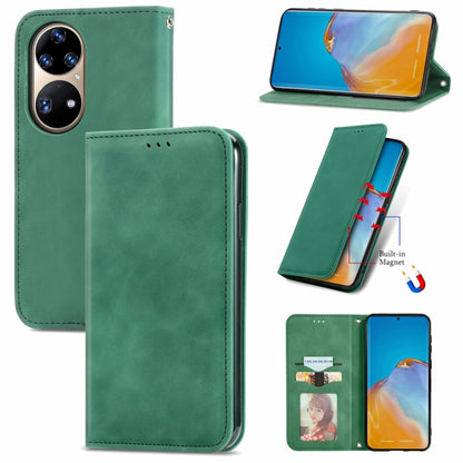 Retro Skin Feel Business Magnetic Horizontal Flip Leather Case with Holder & Card Slots & Wallet & Photo Frame, For Xiaomi Redmi K40 Gaming, For Xiaomi Redmi Note 10 JE, For Xiaomi Redmi Note 10 Pro 5G, For Huawei P50 Pro