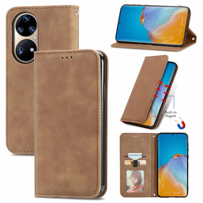 Retro Skin Feel Business Magnetic Horizontal Flip Leather Case with Holder & Card Slots & Wallet & Photo Frame, For Xiaomi Redmi K40 Gaming, For Xiaomi Redmi Note 10 JE, For Xiaomi Redmi Note 10 Pro 5G, For Huawei P50 Pro