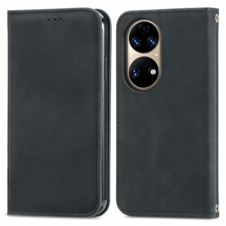 Retro Skin Feel Business Magnetic Horizontal Flip Leather Case with Holder & Card Slots & Wallet & Photo Frame, For Huawei P50, For Honor 50 SE, For Honor 50, For Honor Play 5T