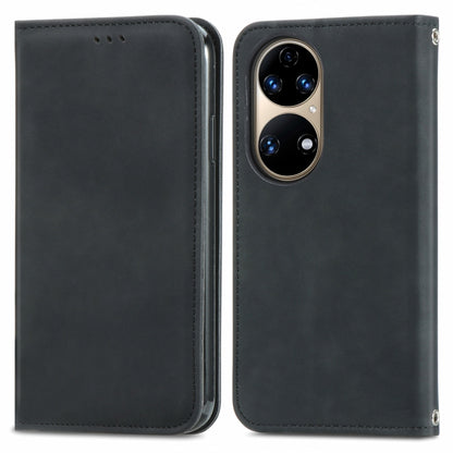 Retro Skin Feel Business Magnetic Horizontal Flip Leather Case with Holder & Card Slots & Wallet & Photo Frame, For Huawei P50, For Honor 50 SE, For Honor 50, For Honor Play 5T