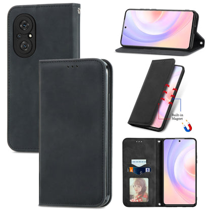 Retro Skin Feel Business Magnetic Horizontal Flip Leather Case with Holder & Card Slots & Wallet & Photo Frame, For Huawei P50, For Honor 50 SE, For Honor 50, For Honor Play 5T