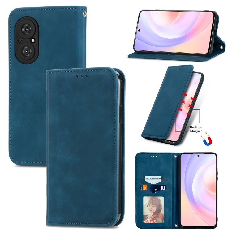 Retro Skin Feel Business Magnetic Horizontal Flip Leather Case with Holder & Card Slots & Wallet & Photo Frame, For Huawei P50, For Honor 50 SE, For Honor 50, For Honor Play 5T