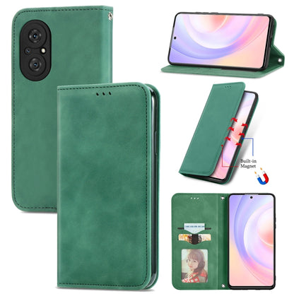 Retro Skin Feel Business Magnetic Horizontal Flip Leather Case with Holder & Card Slots & Wallet & Photo Frame, For Huawei P50, For Honor 50 SE, For Honor 50, For Honor Play 5T