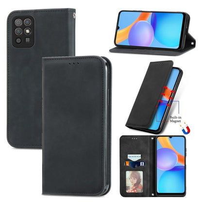 Retro Skin Feel Business Magnetic Horizontal Flip Leather Case with Holder & Card Slots & Wallet & Photo Frame, For Huawei P50, For Honor 50 SE, For Honor 50, For Honor Play 5T