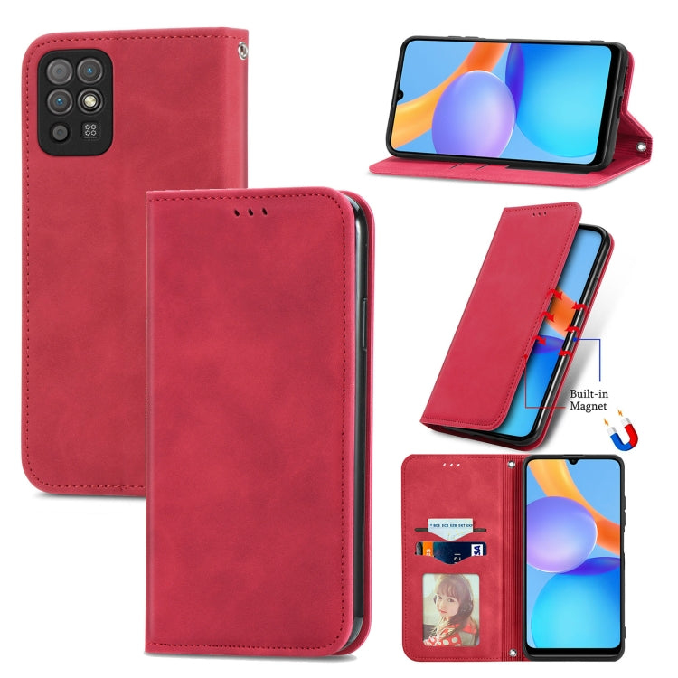 Retro Skin Feel Business Magnetic Horizontal Flip Leather Case with Holder & Card Slots & Wallet & Photo Frame, For Huawei P50, For Honor 50 SE, For Honor 50, For Honor Play 5T