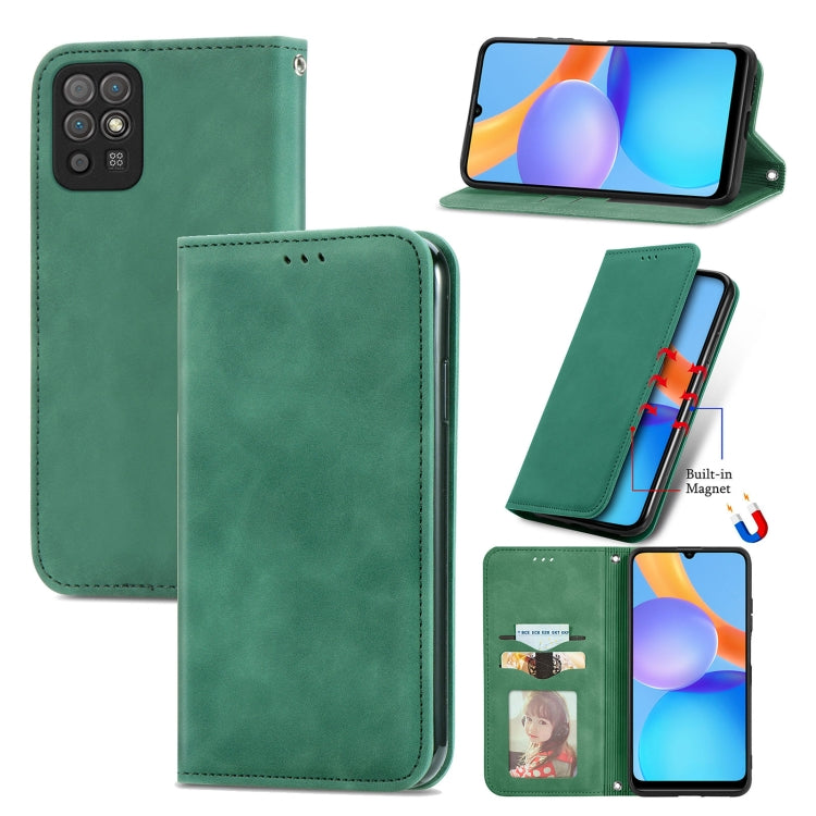 Retro Skin Feel Business Magnetic Horizontal Flip Leather Case with Holder & Card Slots & Wallet & Photo Frame, For Huawei P50, For Honor 50 SE, For Honor 50, For Honor Play 5T
