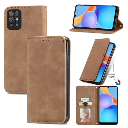 Retro Skin Feel Business Magnetic Horizontal Flip Leather Case with Holder & Card Slots & Wallet & Photo Frame, For Huawei P50, For Honor 50 SE, For Honor 50, For Honor Play 5T