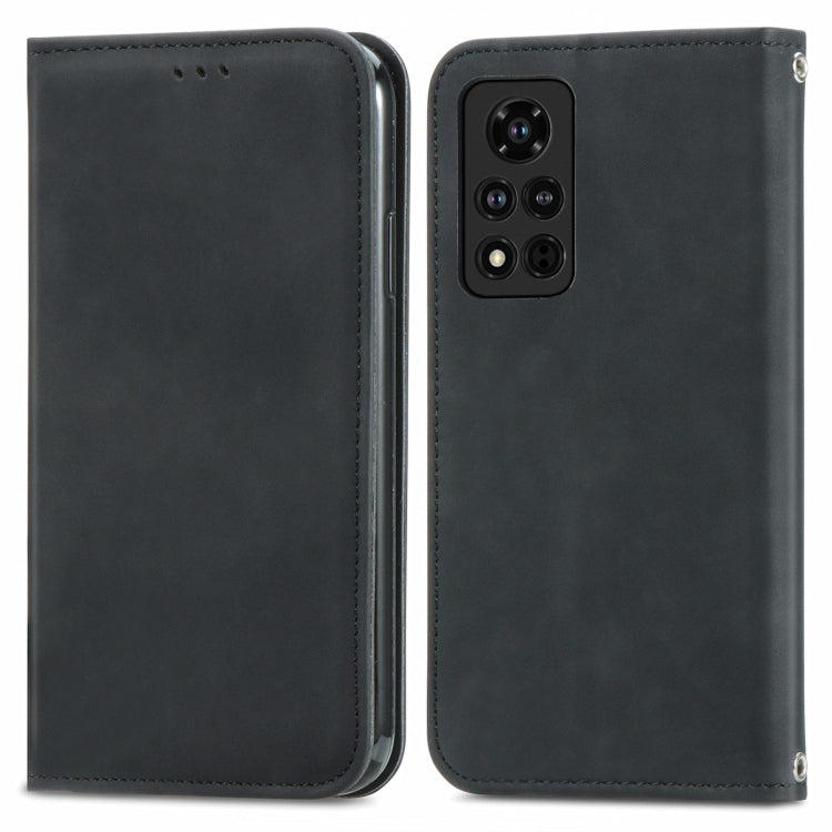 Retro Skin Feel Business Magnetic Horizontal Flip Leather Case with Holder & Card Slots & Wallet & Photo Frame, For Honor V40 5G, For Honor 50 Pro, For Samsung Galaxy F52, For OnePlus 9R