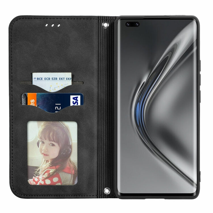 Retro Skin Feel Business Magnetic Horizontal Flip Leather Case with Holder & Card Slots & Wallet & Photo Frame, For Honor V40 5G, For Honor 50 Pro, For Samsung Galaxy F52, For OnePlus 9R
