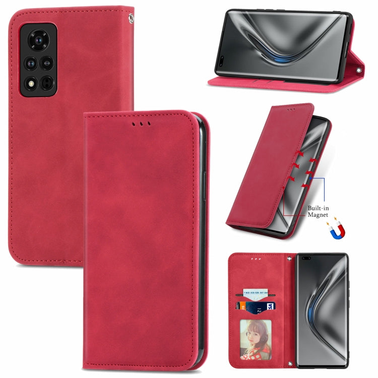 Retro Skin Feel Business Magnetic Horizontal Flip Leather Case with Holder & Card Slots & Wallet & Photo Frame, For Honor V40 5G, For Honor 50 Pro, For Samsung Galaxy F52, For OnePlus 9R