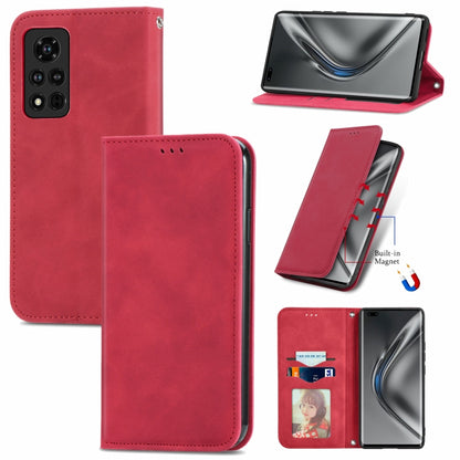 Retro Skin Feel Business Magnetic Horizontal Flip Leather Case with Holder & Card Slots & Wallet & Photo Frame, For Honor V40 5G, For Honor 50 Pro, For Samsung Galaxy F52, For OnePlus 9R