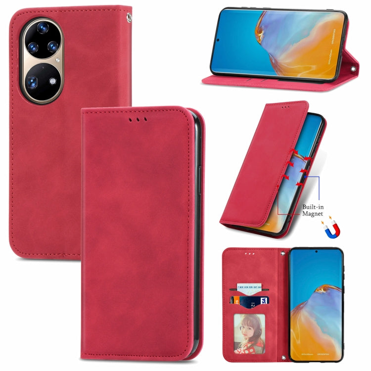 Retro Skin Feel Business Magnetic Horizontal Flip Leather Case with Holder & Card Slots & Wallet & Photo Frame, For Honor V40 5G, For Honor 50 Pro, For Samsung Galaxy F52, For OnePlus 9R