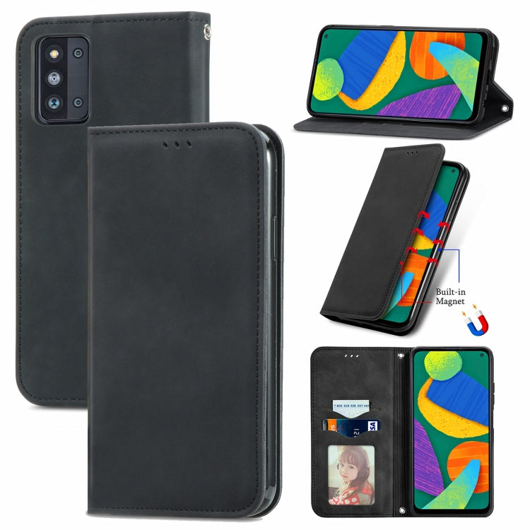 Retro Skin Feel Business Magnetic Horizontal Flip Leather Case with Holder & Card Slots & Wallet & Photo Frame, For Honor V40 5G, For Honor 50 Pro, For Samsung Galaxy F52, For OnePlus 9R