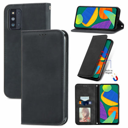 Retro Skin Feel Business Magnetic Horizontal Flip Leather Case with Holder & Card Slots & Wallet & Photo Frame, For Honor V40 5G, For Honor 50 Pro, For Samsung Galaxy F52, For OnePlus 9R