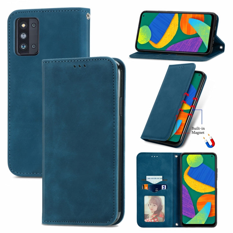 Retro Skin Feel Business Magnetic Horizontal Flip Leather Case with Holder & Card Slots & Wallet & Photo Frame, For Honor V40 5G, For Honor 50 Pro, For Samsung Galaxy F52, For OnePlus 9R