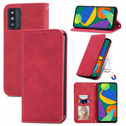Retro Skin Feel Business Magnetic Horizontal Flip Leather Case with Holder & Card Slots & Wallet & Photo Frame, For Honor V40 5G, For Honor 50 Pro, For Samsung Galaxy F52, For OnePlus 9R