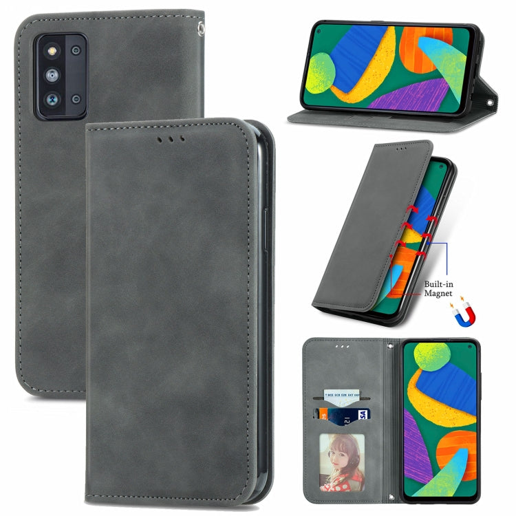Retro Skin Feel Business Magnetic Horizontal Flip Leather Case with Holder & Card Slots & Wallet & Photo Frame, For Honor V40 5G, For Honor 50 Pro, For Samsung Galaxy F52, For OnePlus 9R