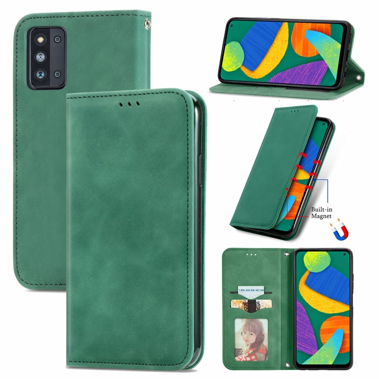 Retro Skin Feel Business Magnetic Horizontal Flip Leather Case with Holder & Card Slots & Wallet & Photo Frame, For Honor V40 5G, For Honor 50 Pro, For Samsung Galaxy F52, For OnePlus 9R