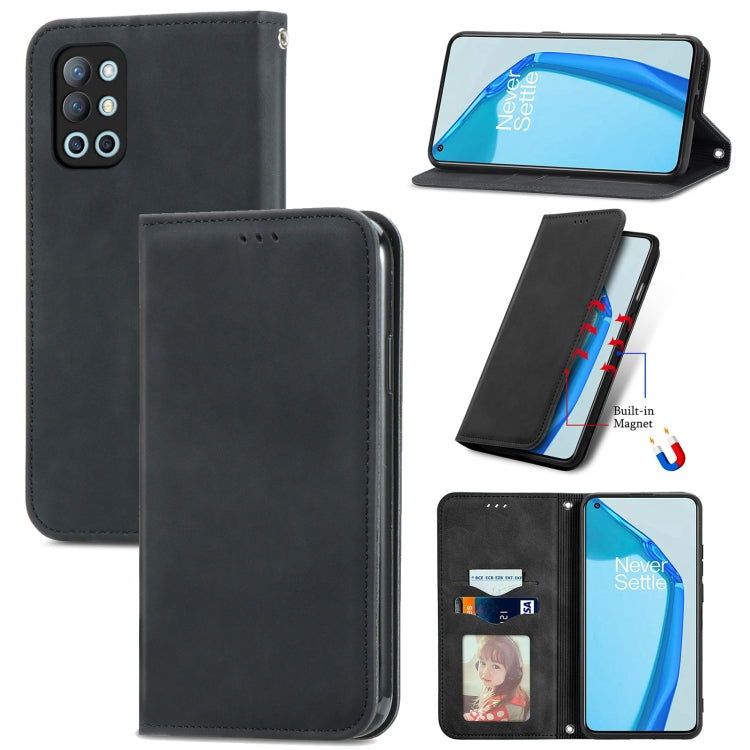 Retro Skin Feel Business Magnetic Horizontal Flip Leather Case with Holder & Card Slots & Wallet & Photo Frame, For Honor V40 5G, For Honor 50 Pro, For Samsung Galaxy F52, For OnePlus 9R
