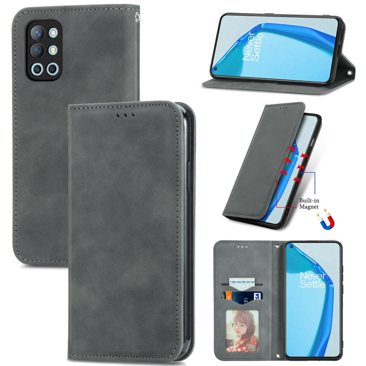 Retro Skin Feel Business Magnetic Horizontal Flip Leather Case with Holder & Card Slots & Wallet & Photo Frame, For Honor V40 5G, For Honor 50 Pro, For Samsung Galaxy F52, For OnePlus 9R