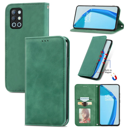 Retro Skin Feel Business Magnetic Horizontal Flip Leather Case with Holder & Card Slots & Wallet & Photo Frame, For Honor V40 5G, For Honor 50 Pro, For Samsung Galaxy F52, For OnePlus 9R