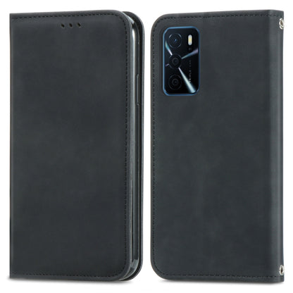 Retro Skin Feel Business Magnetic Horizontal Flip Leather Case with Holder & Card Slots & Wallet & Photo Frame, For OPPO A16, For Blackview A90