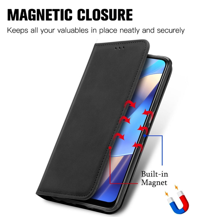 Retro Skin Feel Business Magnetic Horizontal Flip Leather Case with Holder & Card Slots & Wallet & Photo Frame, For OPPO A16, For Blackview A90