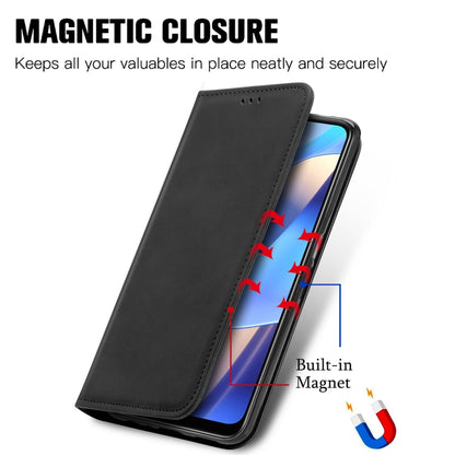 Retro Skin Feel Business Magnetic Horizontal Flip Leather Case with Holder & Card Slots & Wallet & Photo Frame, For OPPO A16, For Blackview A90