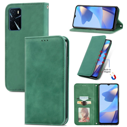 Retro Skin Feel Business Magnetic Horizontal Flip Leather Case with Holder & Card Slots & Wallet & Photo Frame, For OPPO A16, For Blackview A90