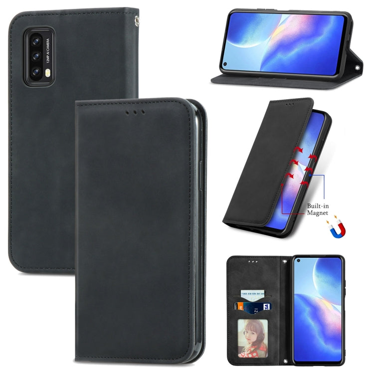 Retro Skin Feel Business Magnetic Horizontal Flip Leather Case with Holder & Card Slots & Wallet & Photo Frame, For OPPO A16, For Blackview A90