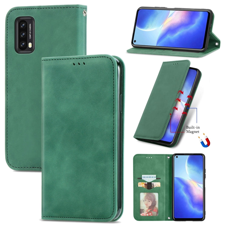 Retro Skin Feel Business Magnetic Horizontal Flip Leather Case with Holder & Card Slots & Wallet & Photo Frame, For OPPO A16, For Blackview A90