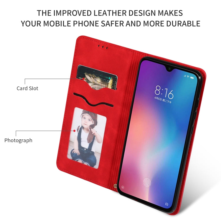 Retro Skin Feel Business Magnetic Horizontal Flip Leather Case for Xiaomi 9 SE, For Xiaomi Mi 9 SE