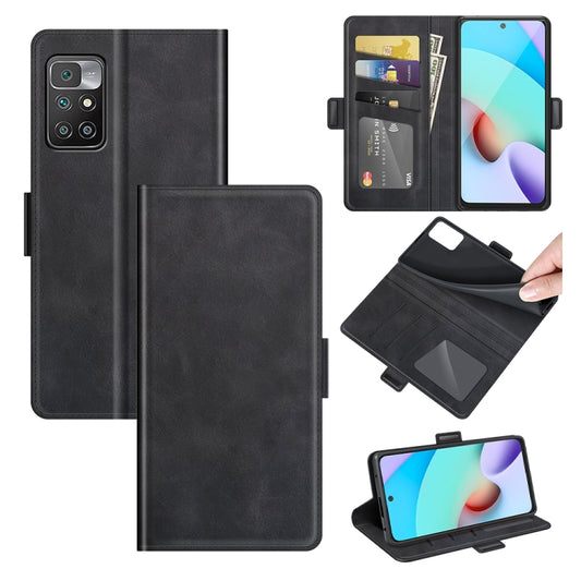 For Xiaomi Redmi 10 Dual-side Magnetic Buckle Horizontal Flip Leather Case with Holder & Card Slots & Wallet, For Xiaomi Redmi 10