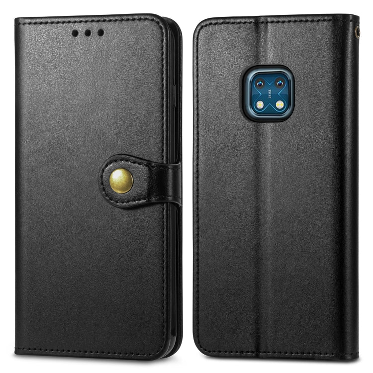 Solid Color Leather Buckle Phone Case with Lanyard & Photo Frame & Card Slot & Wallet & Stand Function, For Nokia XR 20, For OnePlus Nord 2