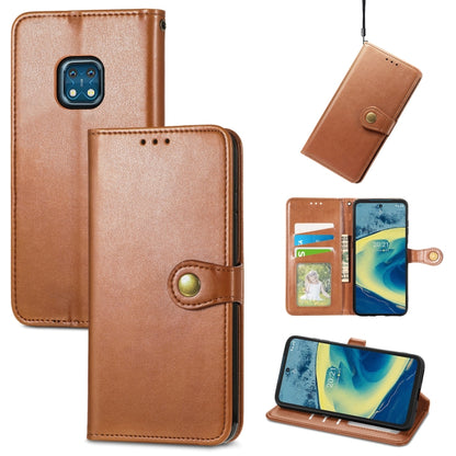 Solid Color Leather Buckle Phone Case with Lanyard & Photo Frame & Card Slot & Wallet & Stand Function, For Nokia XR 20, For OnePlus Nord 2