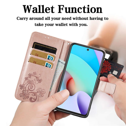 Four-leaf Clasp Embossed Buckle Mobile Phone Protection Leather Case with Lanyard & Card Slot & Wallet & Bracket Function, For Nokia  XR 20, For Nokia C01 Plus, For Huawei Maimang 10 SE, For Asus Zenfone 8 Flip